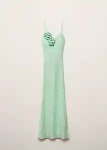 Vestido Firenze Verde Pastel Talla L Mujer Mango