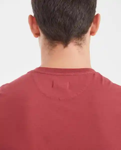 Camiseta V Neck Masculino Rojo Pasa Ultraoscuro T M Chevignon