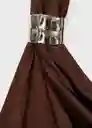 Top Alare Chocolate Talla M Mujer Mango
