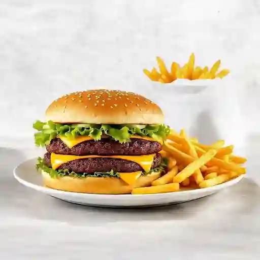 Combo Hamburguesa Doble Carne