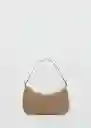 Bolso M Poma Beige Talla 99 Mujer Mango