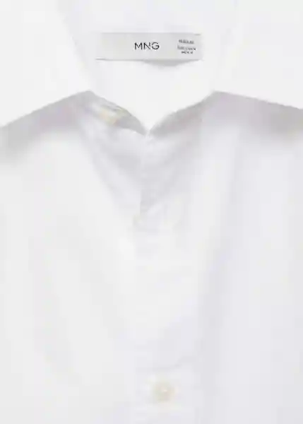 Camisa Cesare Blanco Talla XL Hombre Mango
