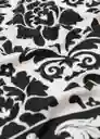 Pañuelo Joana Negro Talla 99 Mujer Mango