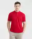 Camiseta Polo Details Contrast Rojo Chili Oscuro S Chevignon