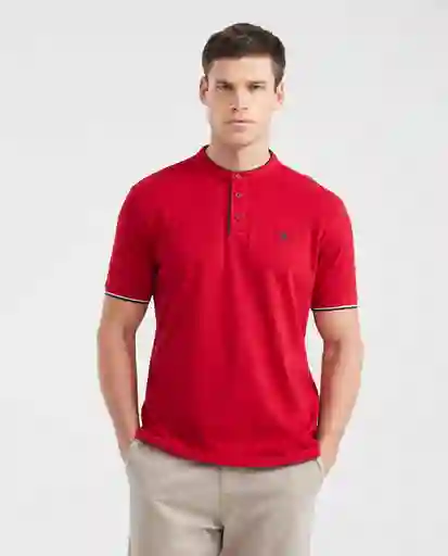 Camiseta Polo Details Contrast Rojo Chili Oscuro S Chevignon