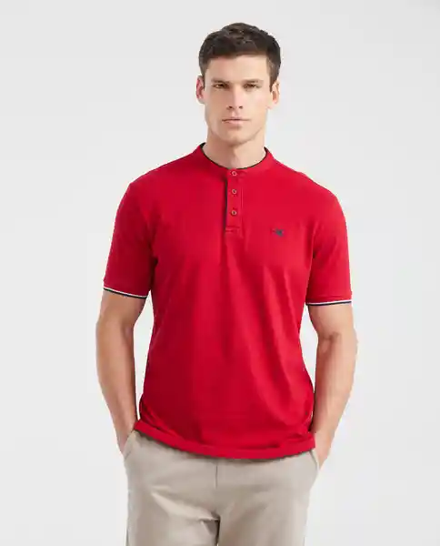 Camiseta Polo Details Contrast Rojo Chili Oscuro S Chevignon