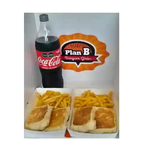 Combo Dos Wraps Mixtos Plan B Burguer