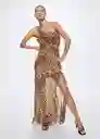 Vestido Savannah Beige Talla S Mujer Mango