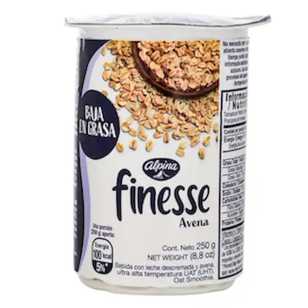 Avena Finesse Bebida Baja en Grasa