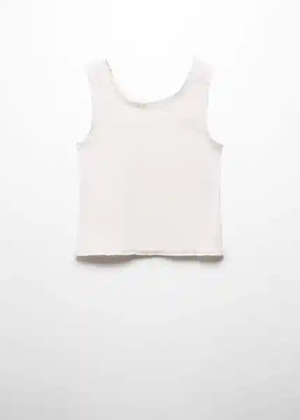 Camiseta Hannah Off White Talla 08 Niñas Mango