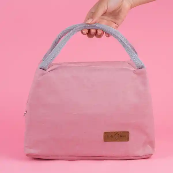 Lonchera Rectangular Lisa Serie Rosa Miniso