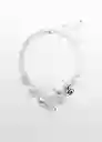 Collar Telma Plata Talla 99 Mujer Mango