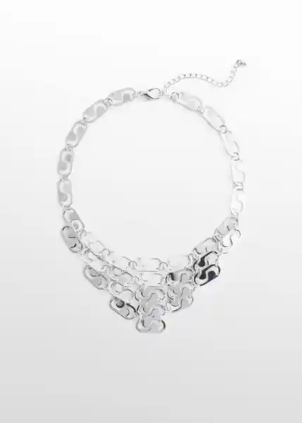 Collar Telma Plata Talla 99 Mujer Mango