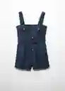 Enterizo Mono Birkin Marino Talla S Mujer Mango