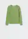 Camiseta Calley Verde Talla 24 Mujer Mango