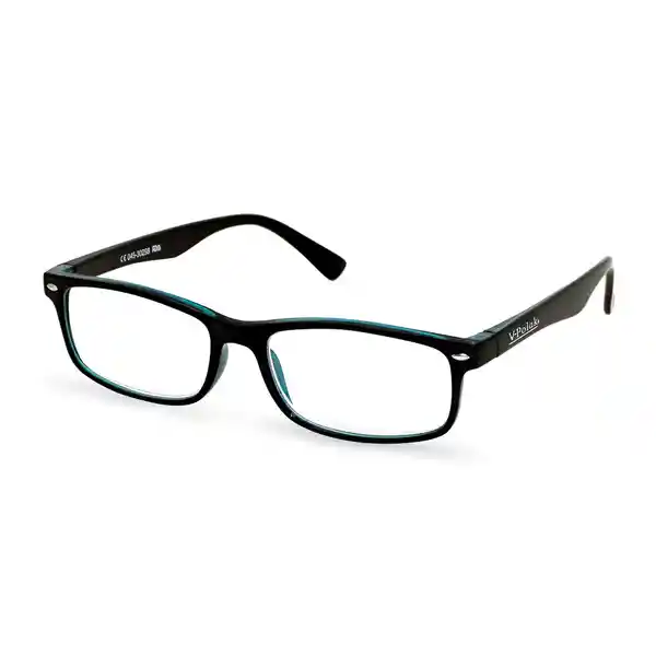 V-Polak Gafas de Lectura Brightlook 1.5+ Negro Ref Vp16-01