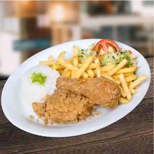 Bandeja con Pollo Asado