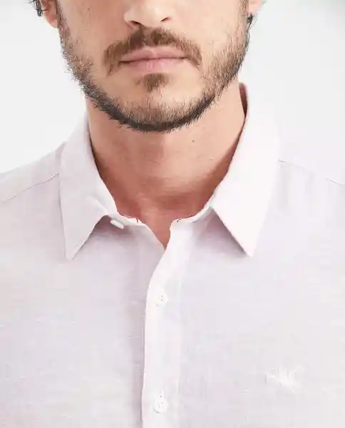 Camiseta Linen With Duck Rosa Malva Medio T. L Chevignon