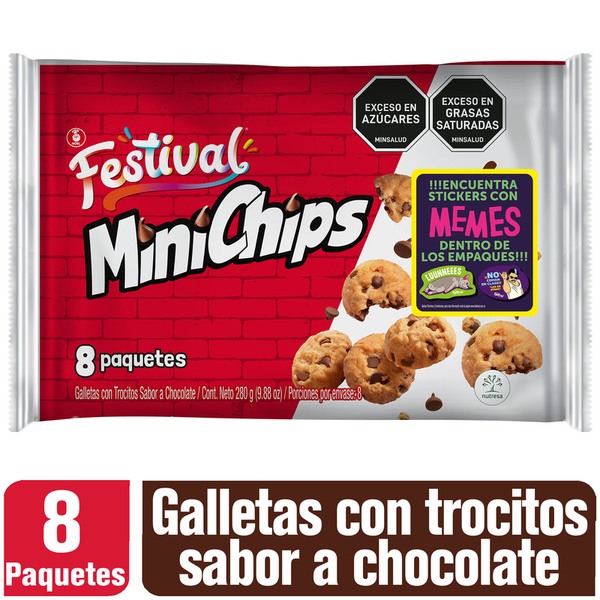 Mini Chips Galletas con Chips de Chocolate 280 g