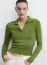 Saco Jersey Verta Verde Talla XL Mujer Mango