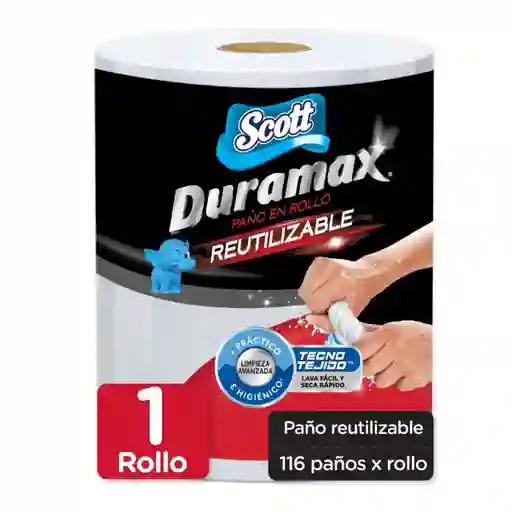 Toalla de Papel Reutilizable Scott Duramax 1 Rollo 116 Hojas