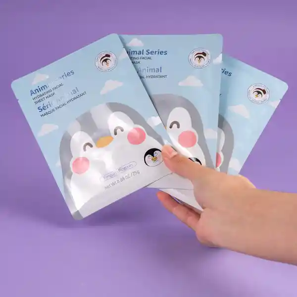 Mascarilla Facial Hidratante Animal Pingüino Miniso