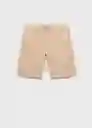 Bermuda Gracia Beige Talla 42 Hombre Mango