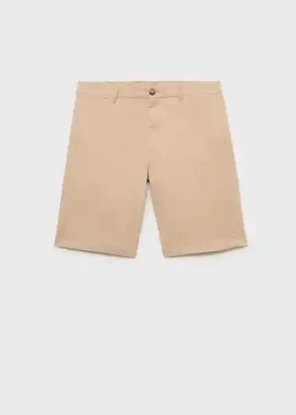 Bermuda Gracia Beige Talla 42 Hombre Mango