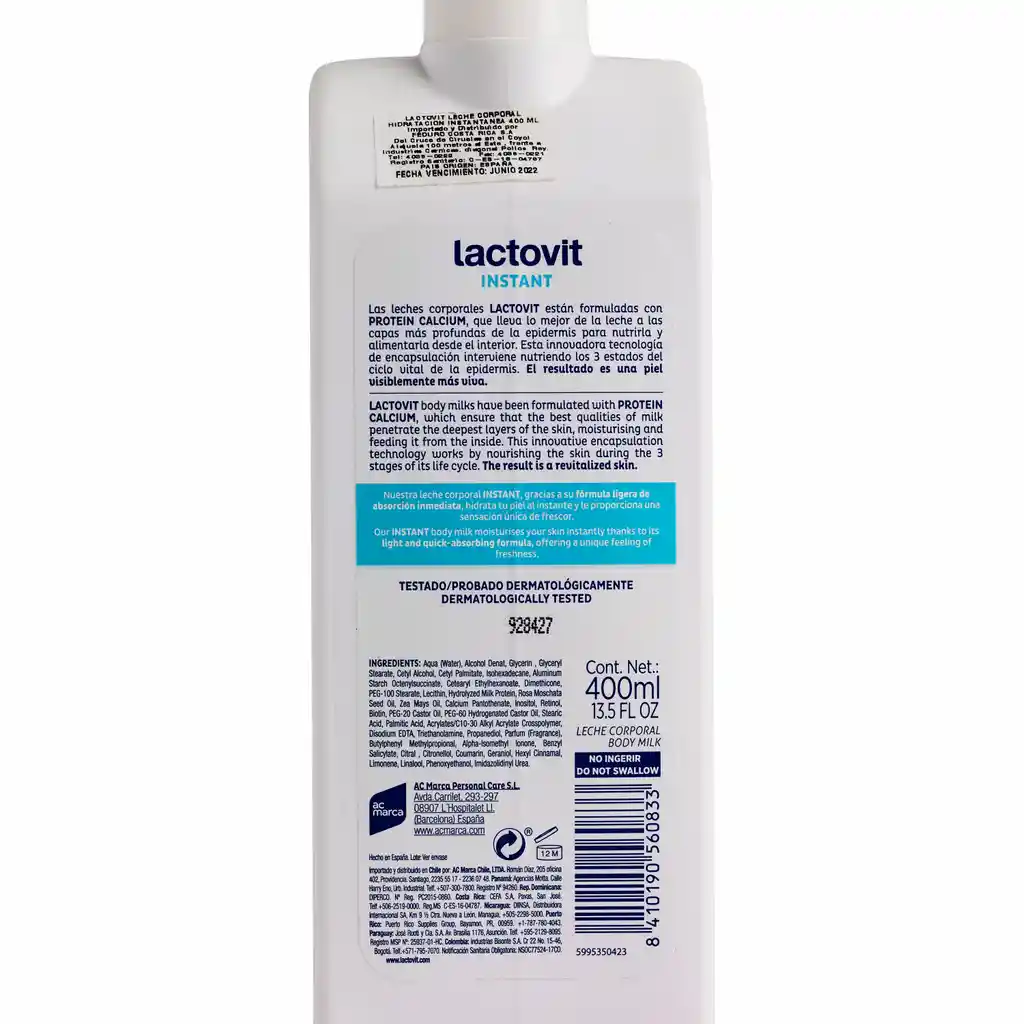 Lactovit Leche Corporal Hidratante para Piel Normal