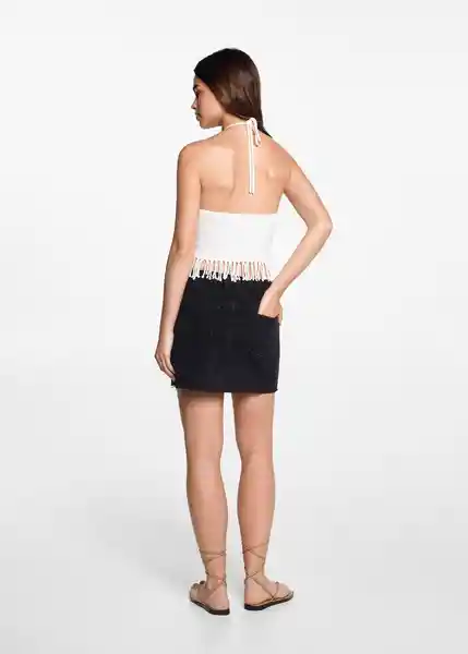 Falda Mini7 Tejano Negro Talla 20 Niñas Mango