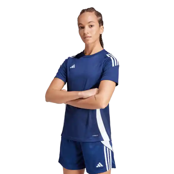 Adidas Camiseta Tiro24 Jsyw Equipo Fútbol Mujer Azul Talla L