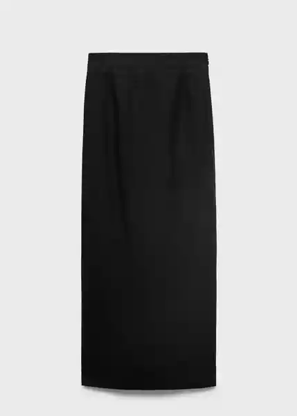 Falda Fred Negro Talla 42 Mujer Mango