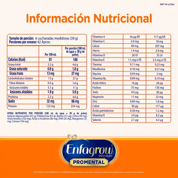 Alimento Lácteo Enfagrow Premium Promental Natural 2 Kg