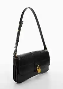 Bolso M Victoria Negro Mujer Mango