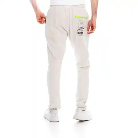 Pilatos Pantalón de Sudadera Para Hombre Blanco Talla L