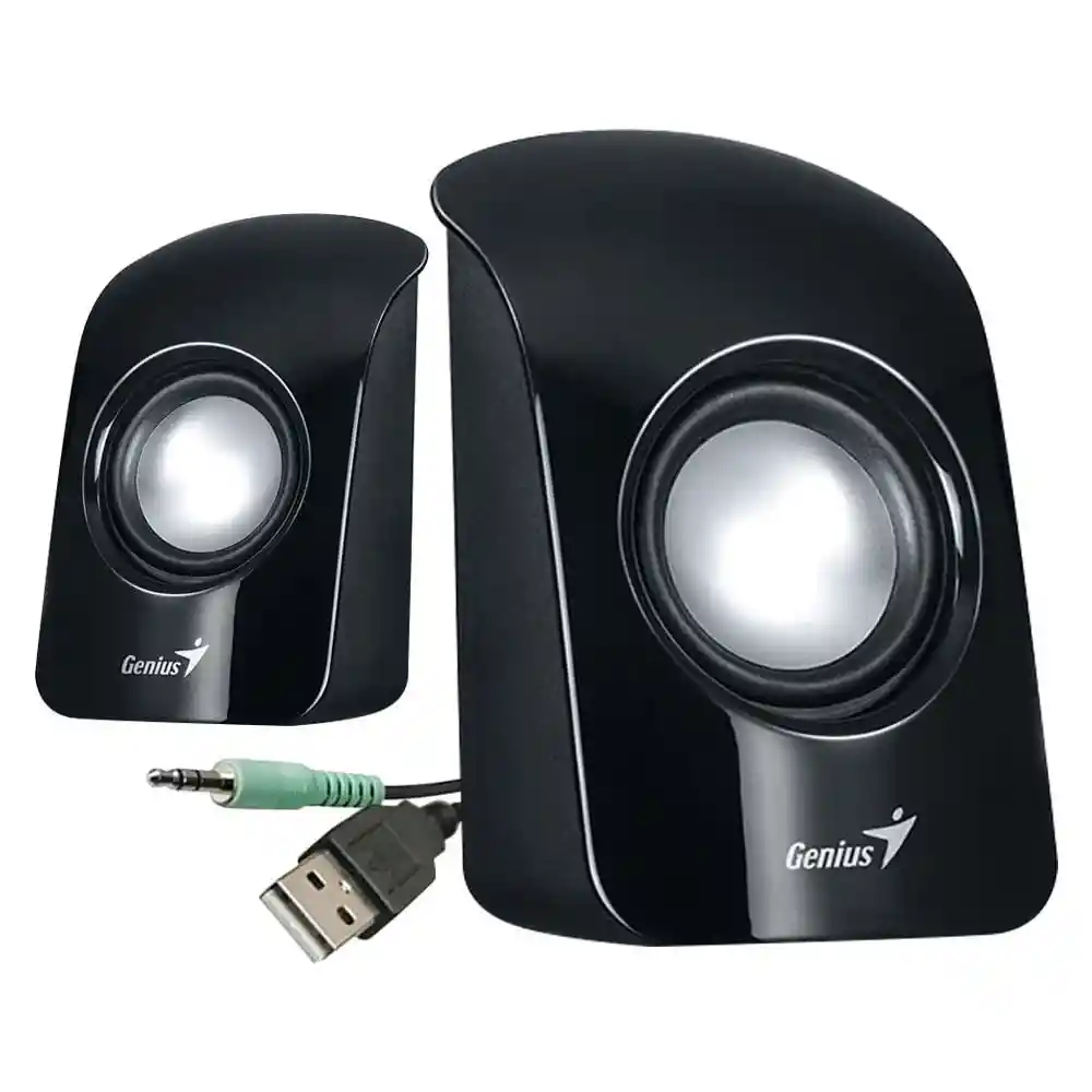 Genius Parlantes Negro Sp-U115 1.5 Watts