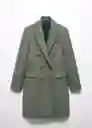 Abrigo Dali Khaki Talla 18 Mujer Mango