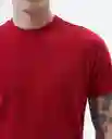 Camiseta Hombre Rojo Talla L 840C000 Americanino