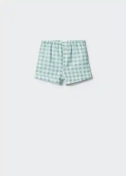 Short Gelatos Verde Talla 64 Niños Mango