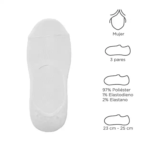 Media Para Mujer Estilo Japonés Blanco Serie Miniso