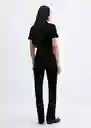 Enterizo Mono Iggy Tejano Negro Talla XS Mujer Mango