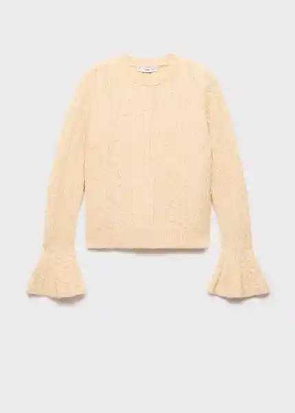 Jersey Huevo Amarillo Pastel Talla M Mujer Mango