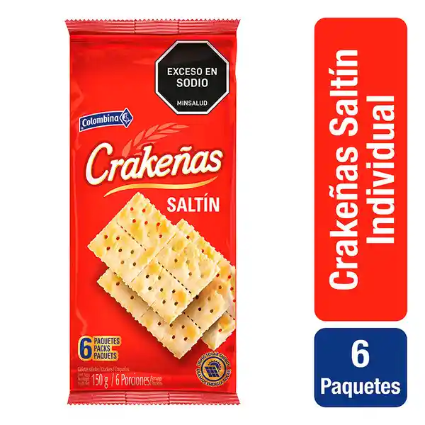 Galletas Saladas X6 Crakenas
