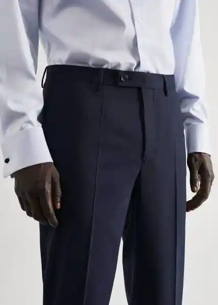 Pantalón Brasilia Navy Talla 44 Hombre Mango