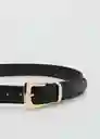 Cinturón Apen Negro Talla L Mujer Mango