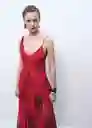 Vestido Amapola Rojo Talla M Mujer Mango