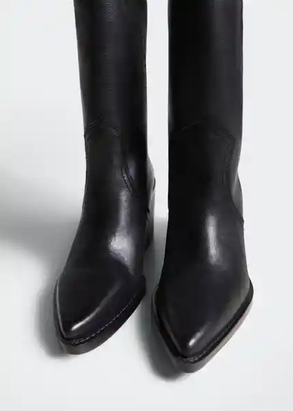 Botas West Negro Talla 38 Mujer Mango