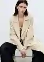 Abrigo Trench Taxi Piedra Talla L Mujer Mango