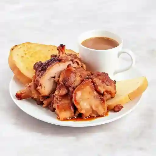 Combo Lechona Grande con Chocolate y Pan