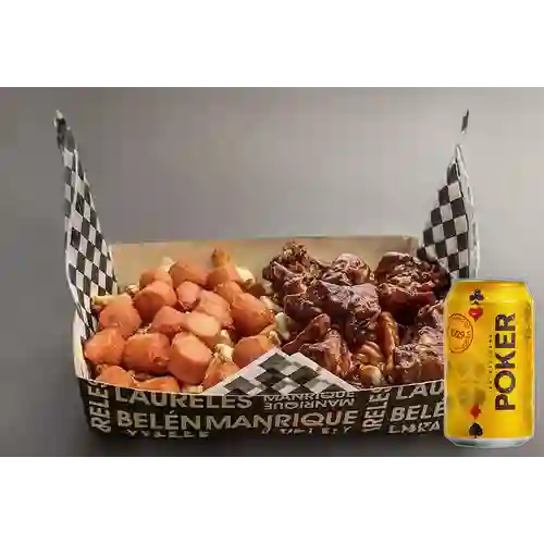 Combo Papas Santa Mónica + Cerveza Poker Lta 330ml